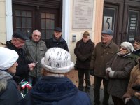 Deák-napi megemlékezés és koszorúzás a Deák emléktáblánál, halálának évfordulóján, 2020. január 27.